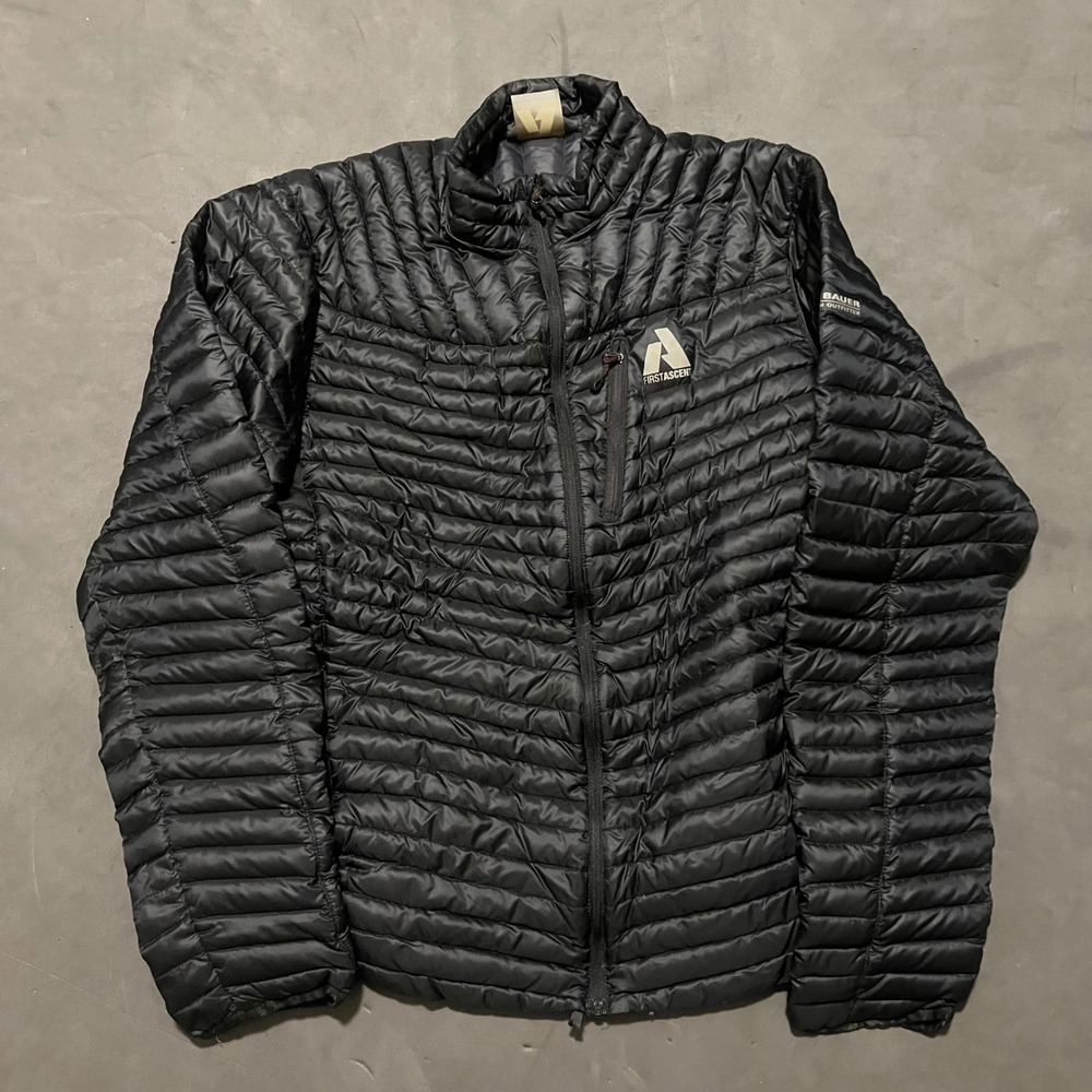 Eddie Bauer First Ascent 800 Fill Goose Down Puffer Jacket Black Womens Medium
